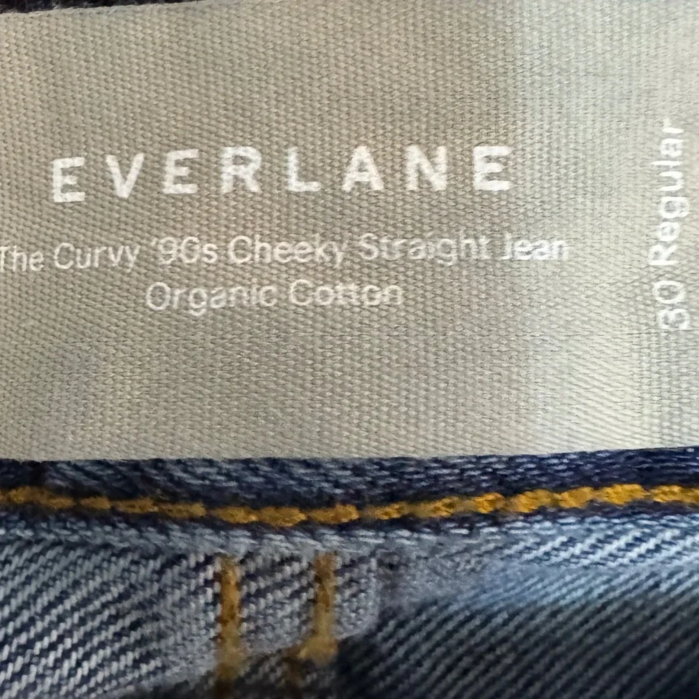 Everlane The Curvy 90s Cheeky Straight Jean Organic Cotton Dark Wash Denim - Picture 4 of 9